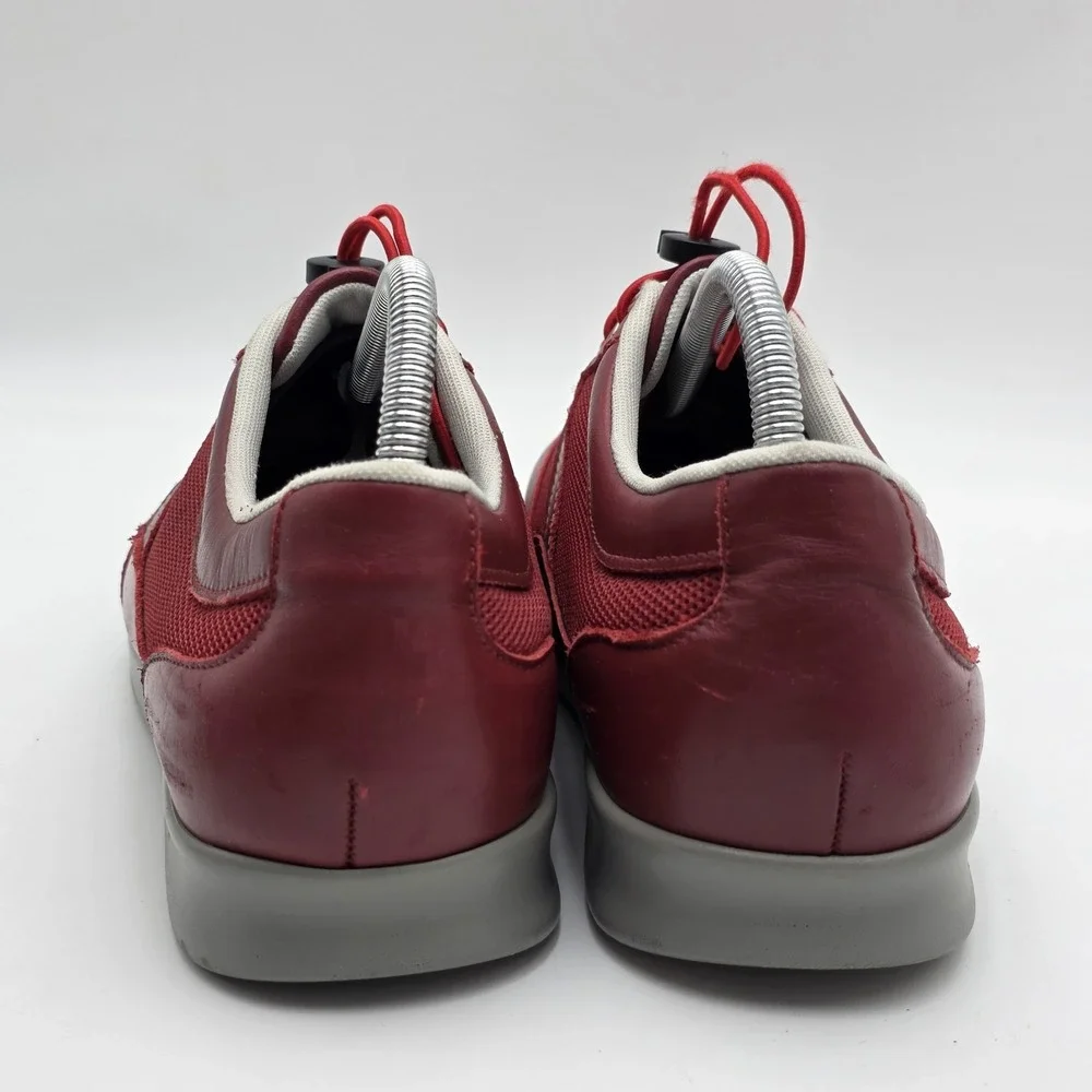 SAS Mesh Walking Shoes Sneakers Womens Size 11 W Red Leather Orthotic SEE PHOTOS